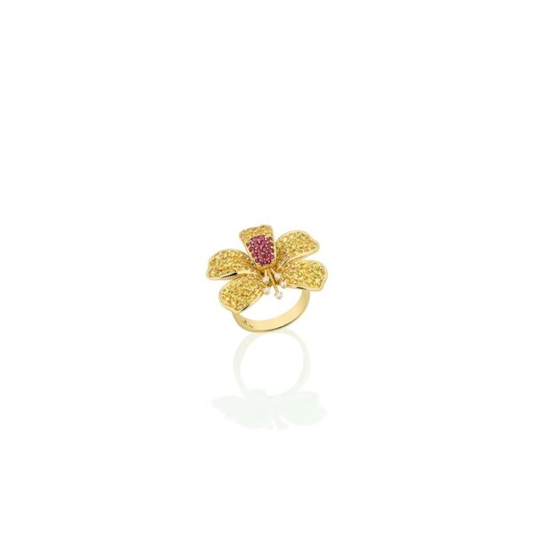 Anel Flor Pau Brasil